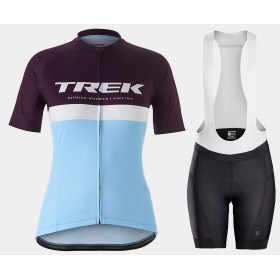 Conjunto Maillot + Culotte Corto con tirantes 2021 Bontrager Trek Anara Mujer N002
